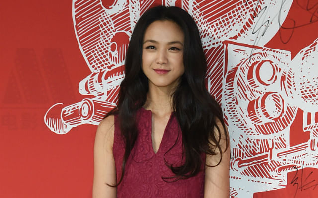 Tang Wei in red